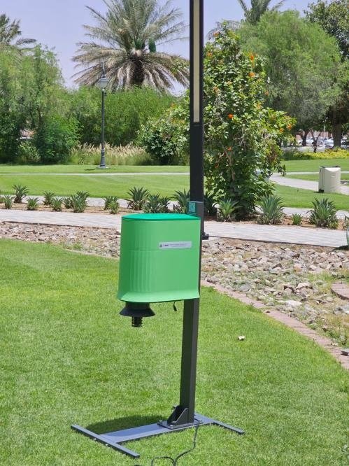Trap Installed on Grass